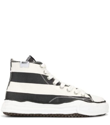 Striped Hi-Top Sneakers