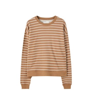 Basic Stripe Print Sweatshirt